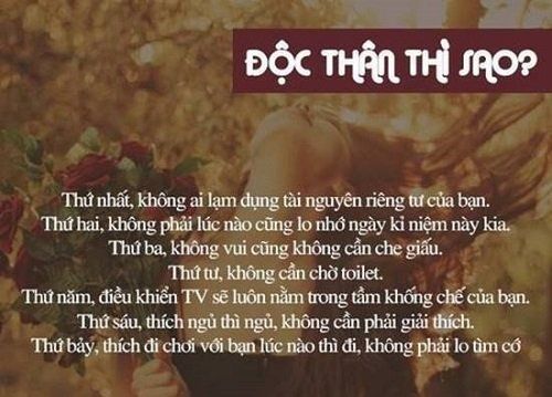 Tuyển tập stt độc thân chất phát ngất dành cho dân FA