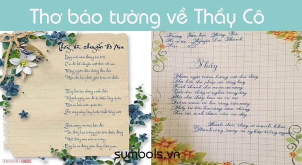 Bài thơ hay về lòng biết ơn thầy cô