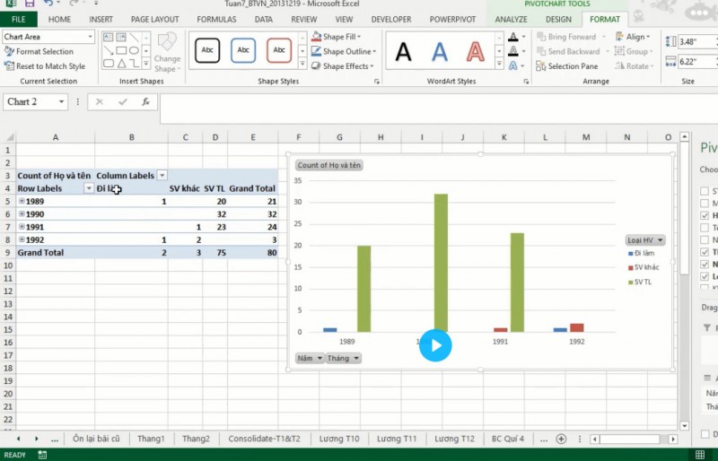Khóa học Excel dành cho người đi làm