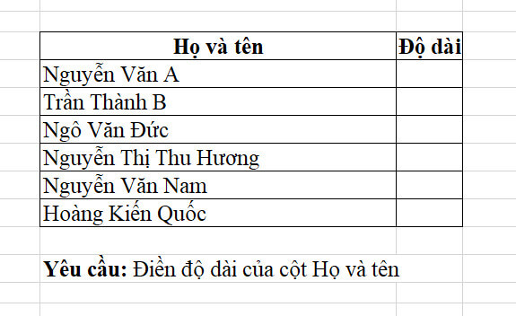 ví dụ 1 hàm len