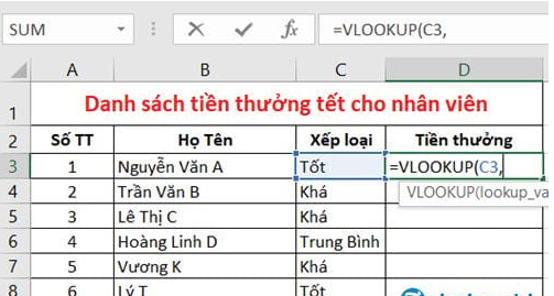 vlookup