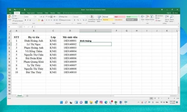 Các trường hợp dùng hàm left trong excel