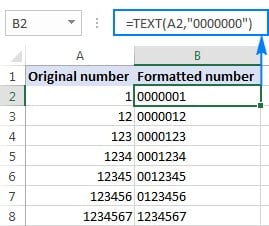 Cách sử dụng hàm text trong excel