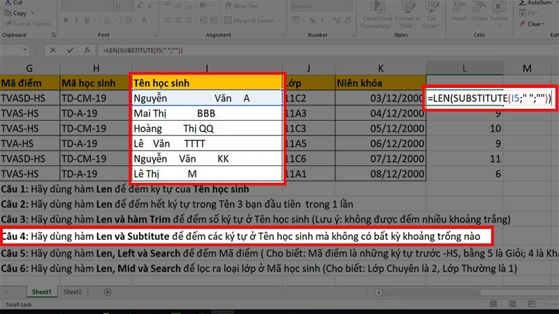 Hàm làm việc với chuỗi văn bản