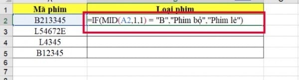 Hàm mid trong excel kết hợp với một số hàm khác