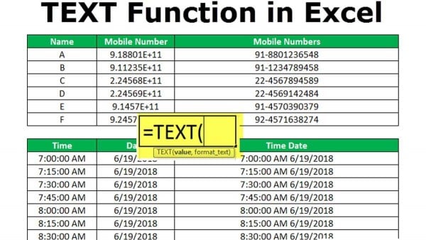 Một số lưu ý khi sử dụng hàm text trong excel