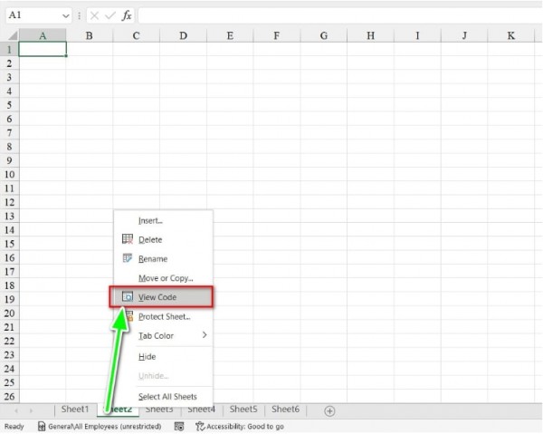 Cách ẩn trang trong Excel