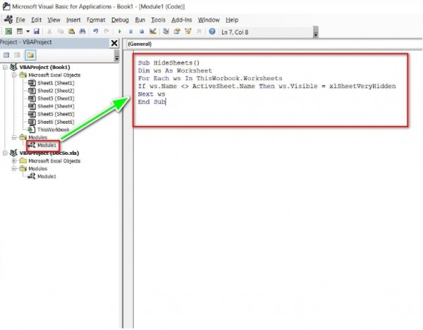 Cách ẩn trang trong Excel