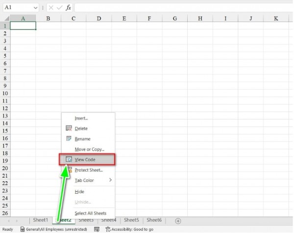 Cách ẩn trang trong Excel