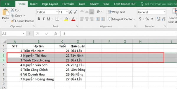Cách chèn tăng nhiều dòng sản phẩm nhập Excel