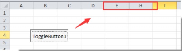 Tạo nút ẩn hiện dòng trong Excel