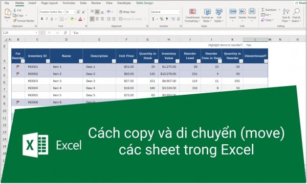 Cách Copy Sheet Trong Excel