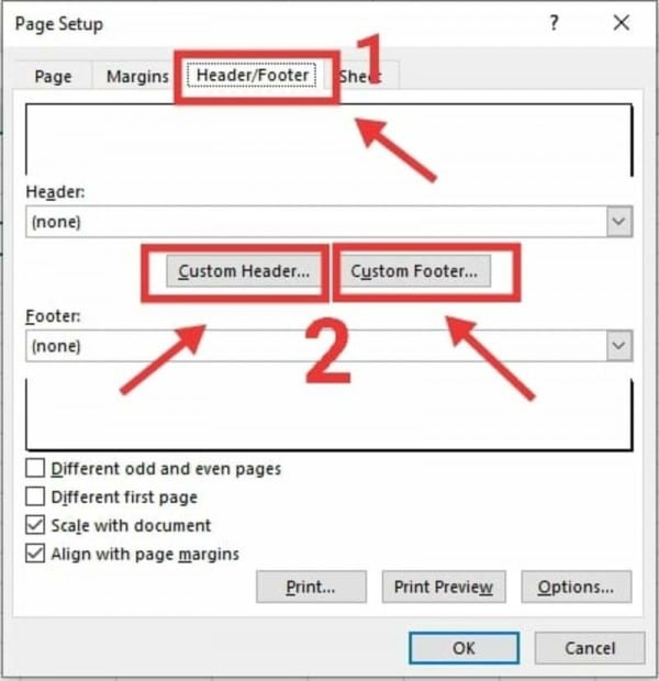 Cách đánh số trang trong Excel 2010 theo ý muốn 