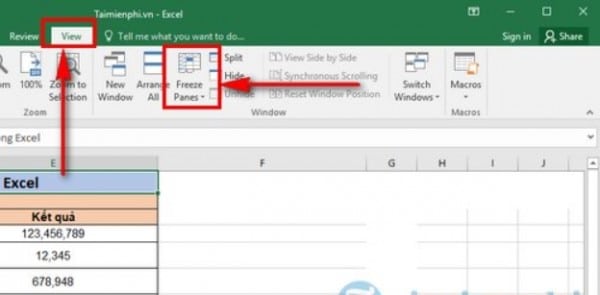 Cách giữ tiêu đề trong Excel khi kéo xuống 