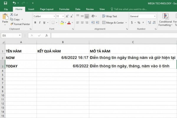 Hướng dẫn tạo hàm tự nhảy ngày tháng trong Excel