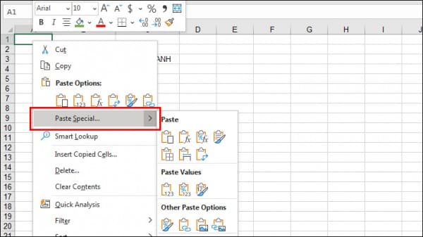 Hướng dẫn sao chép công thức cho cả cột trong Excel