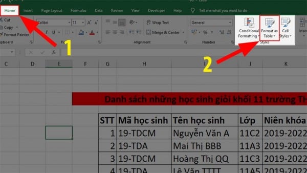 Hướng dẫn cách kẻ bảng trong Excel 2010 