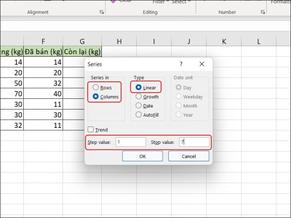 Cách kéo số thứ tự trong Excel tự nhảy