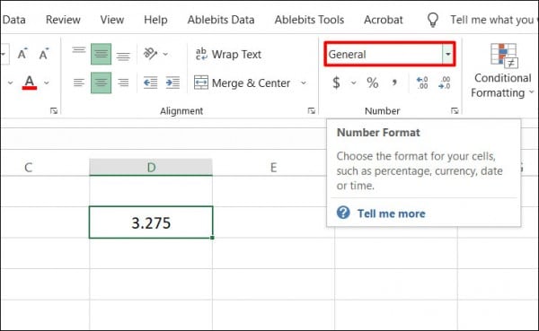 Cách làm tròn số trong Excel sau dấu phẩy 