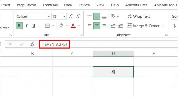 Cách làm tròn số trong Excel sau dấu phẩy