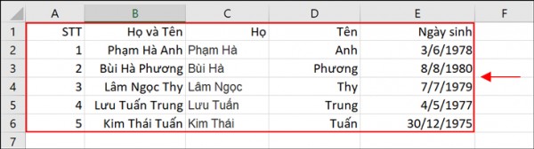 Cách sort theo a b c trong Excel 