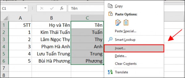 Cách sort theo a b c trong Excel 