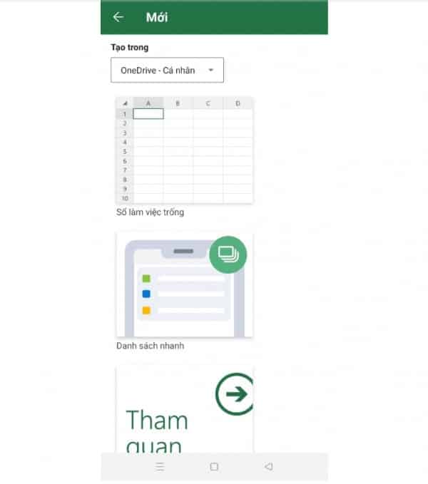 Hướng dẫn cơ hội tạo ra bảng nhập Excel bên trên năng lượng điện thoại