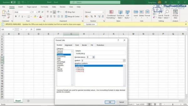 Cách thêm 3 số 0 phía sau trong Excel 