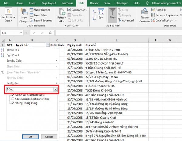 Hướng dẫn cách tìm kiếm trong Excel 2010, 2013, 2017