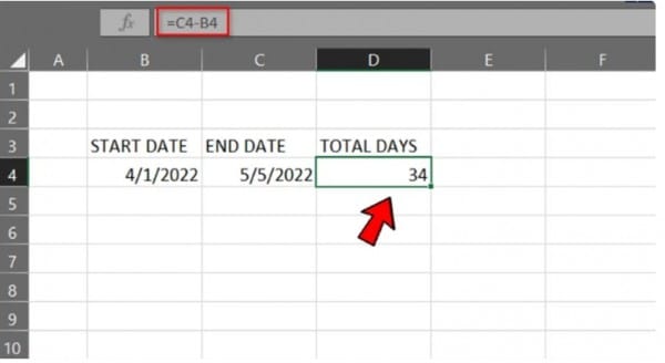 Hướng dẫn cách tính ngày trong Excel 