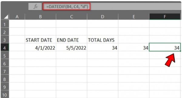 Hướng dẫn cách tính ngày trong Excel 