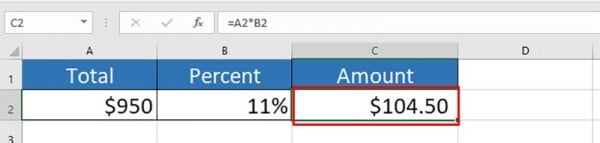 Hướng dẫn cách tính phần trăm trong Excel 