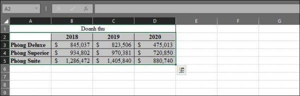 Cách vẽ đồ thị trong Excel 2010 