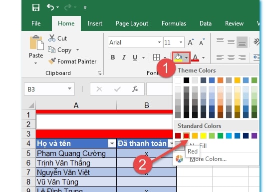 Hướng dẫn tạo ô tìm kiếm trong Excel