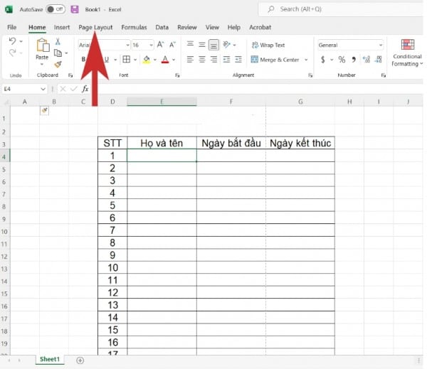 Hướng dẫn vứt tái diễn title nhập Excel 