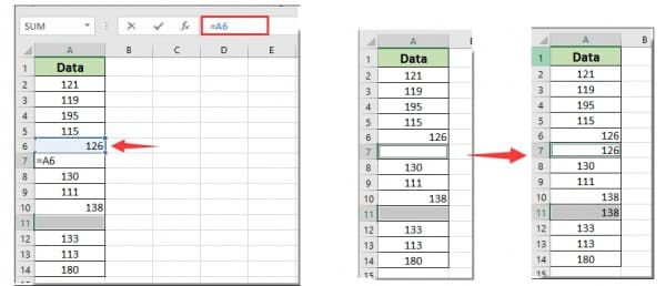 Cách sắp xếp khi có ô gộp trong Excel 