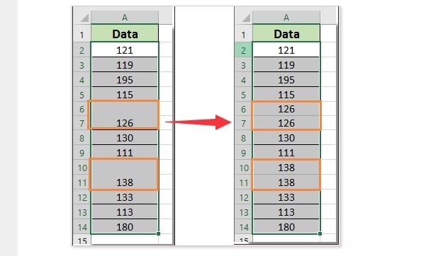 Cách sắp xếp khi có ô gộp trong Excel 