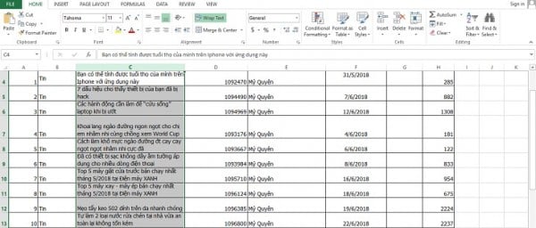 Cách xuống dòng trong 1 ô Excel trên Macbook 