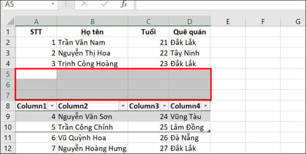 Cách Thêm Hàng Trong Excel "Cực Dễ" Với 3 Thao Tác Cơ Bản