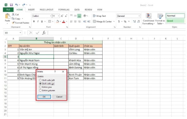 4 Cách Xóa Ô Trong Excel SIÊU NHANH Bạn Nên Biết