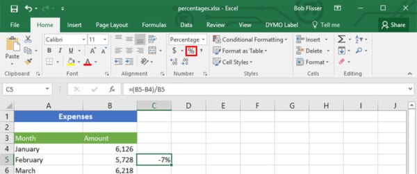 Hàm Tính Phần Trăm Trong Excel Vô Cùng "ĐƠN GIẢN"