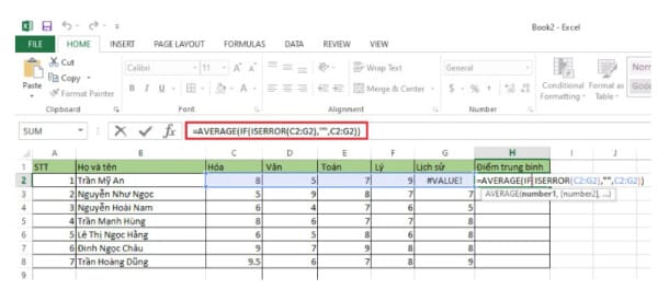 Hàm Tính Trung Bình Trong Excel - Cách Sử Dụng Đơn Giản