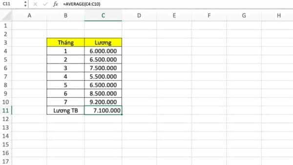 Hàm Tính Trung Bình Trong Excel - Cách Sử Dụng Đơn Giản