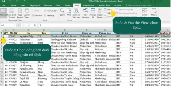 Cách Giữ Nguyên Tiêu Đề Trong Excel Chỉ Với 3 Thao Tác