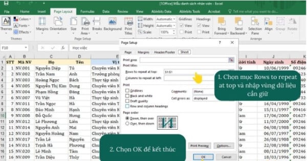 Cách Giữ Nguyên Tiêu Đề Trong Excel Chỉ Với 3 Thao Tác