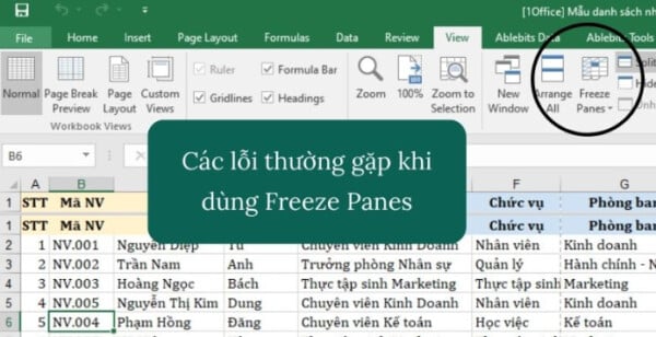 Cách Giữ Nguyên Tiêu Đề Trong Excel Chỉ Với 3 Thao Tác