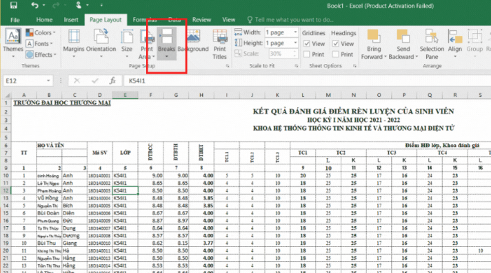 4 Cách In Excel Vừa Trang Giấy A4 "Đơn Giản" Nhất