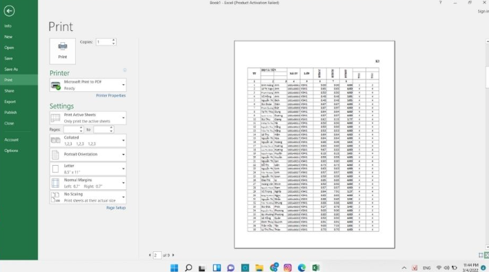 4 Cách In Excel Vừa Trang Giấy A4 "Đơn Giản" Nhất