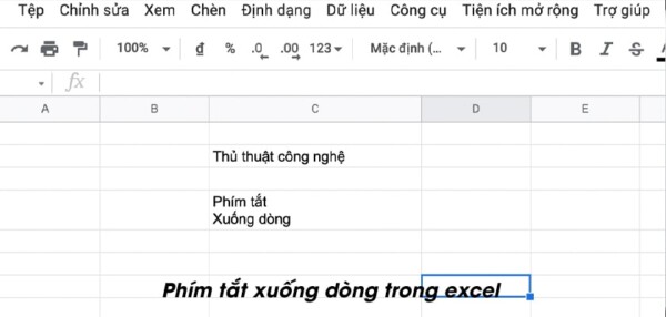 Cách Xuống Dòng Trong 1 Ô Excel Đơn Giản Trong 1 Nốt Nhạc