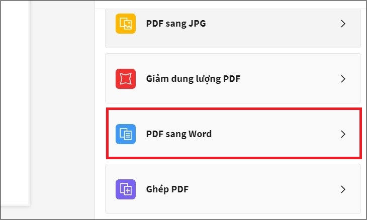 Cách chuyển file Excel sang Word bằng phần mềm Online